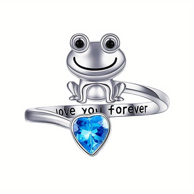 Frog Animal Decor Adjustable Open Ring Party Wear