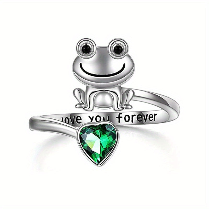 Frog Animal Decor Adjustable Open Ring Party Wear