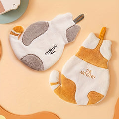 Soft Coral Fleece Hand Towel for Home Kitchen Bathroom