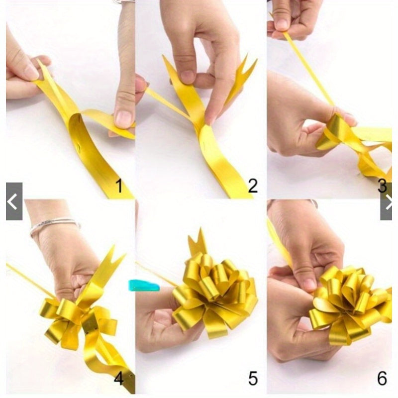 10pcs Pull Bows for Gift Wrapping Christmas DIY Craft Birthday Decor