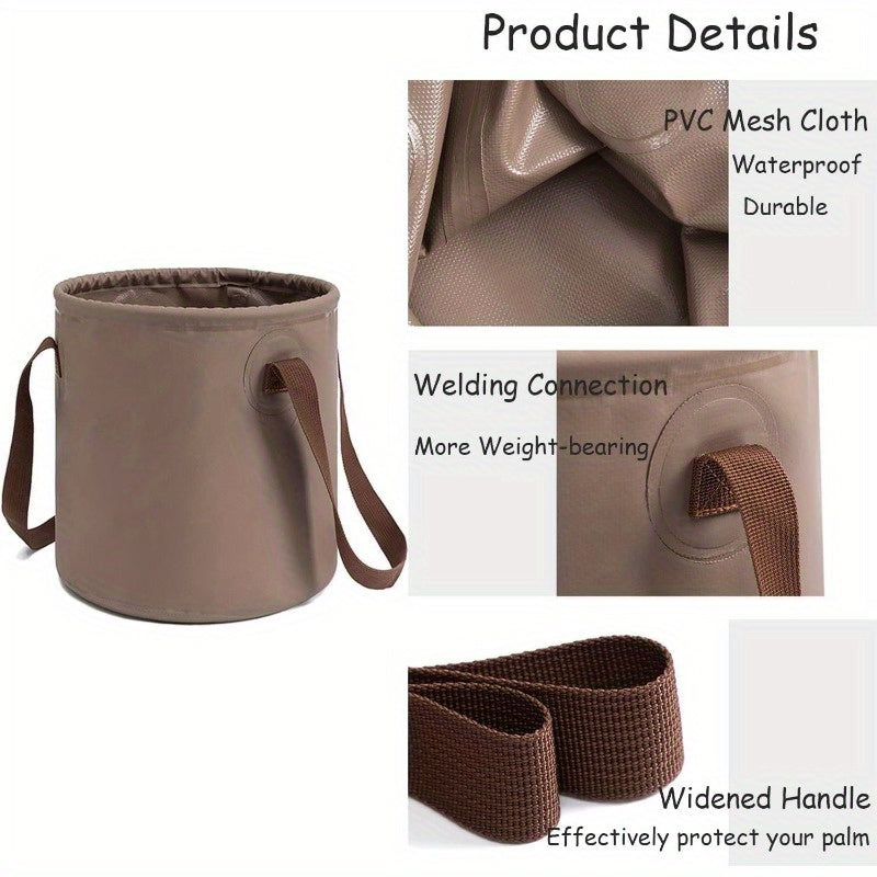 10L Collapsible Water Bucket Camping Fishing Travel Container