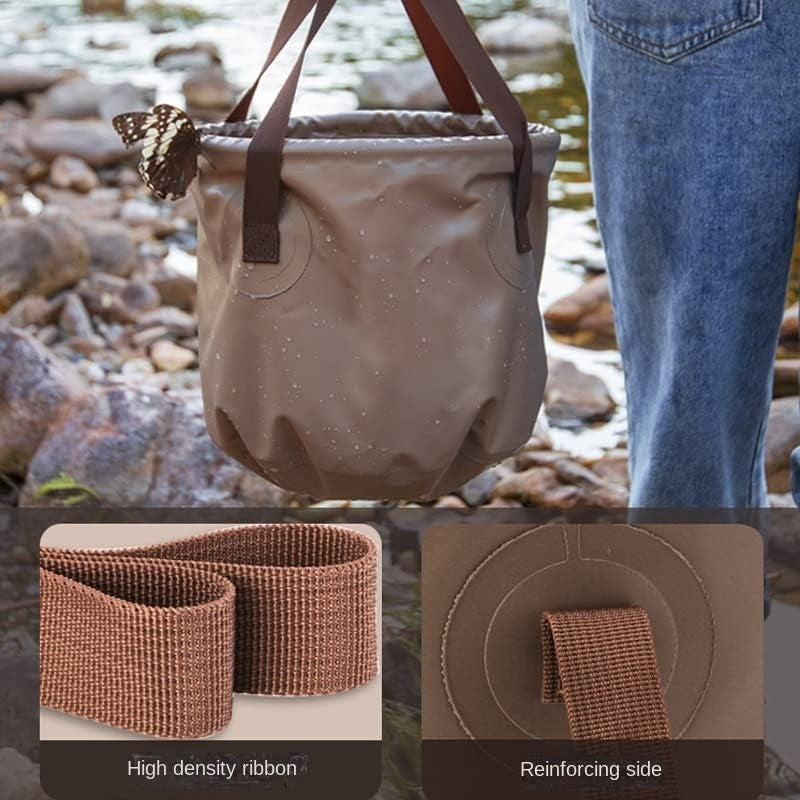 10L Collapsible Water Bucket Camping Fishing Travel Container