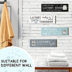 Laundry Room Wooden Sign Wall Decor Laundry Rules Room Decor