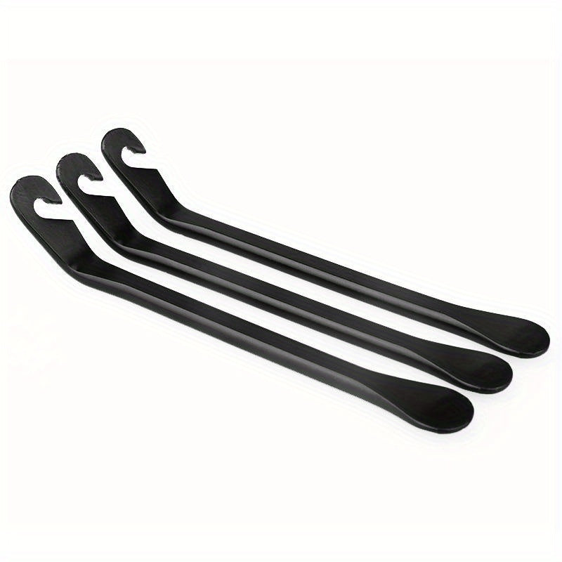 3pcs Metal Bike Tire Pry Rod Tool Set - Portable Small Outer Tire Prying Tool