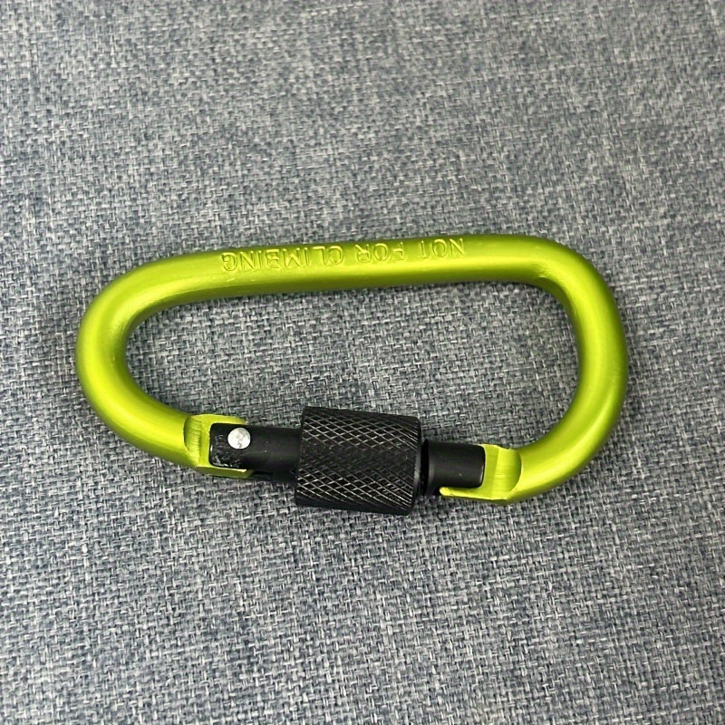 4pcs Aluminum Carabiner Buckle D Ring Key Chain Snap Hook Outdoor Camping
