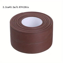 5pcs Bathroom Sealing Strip Tape PVC Self Adhesive Waterproof Wall Sticker