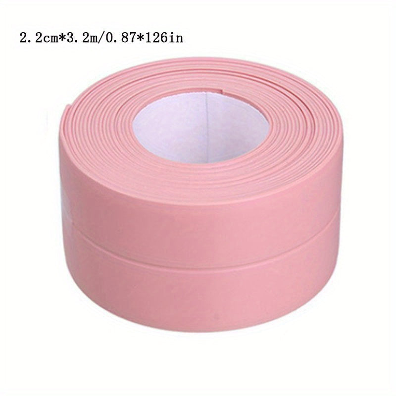 5pcs Bathroom Sealing Strip Tape PVC Self Adhesive Waterproof Wall Sticker