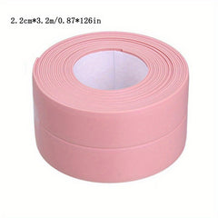 5pcs Bathroom Sealing Strip Tape PVC Self Adhesive Waterproof Wall Sticker
