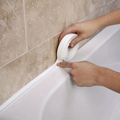 5pcs Bathroom Sealing Strip Tape PVC Self Adhesive Waterproof Wall Sticker