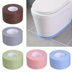 5pcs Bathroom Sealing Strip Tape PVC Self Adhesive Waterproof Wall Sticker