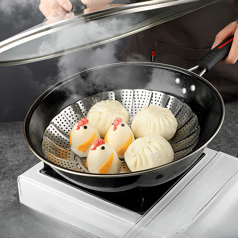 Foldable Stainless Steel Steaming Rack for Outdoor Camping