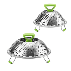 Foldable Stainless Steel Steaming Rack for Outdoor Camping