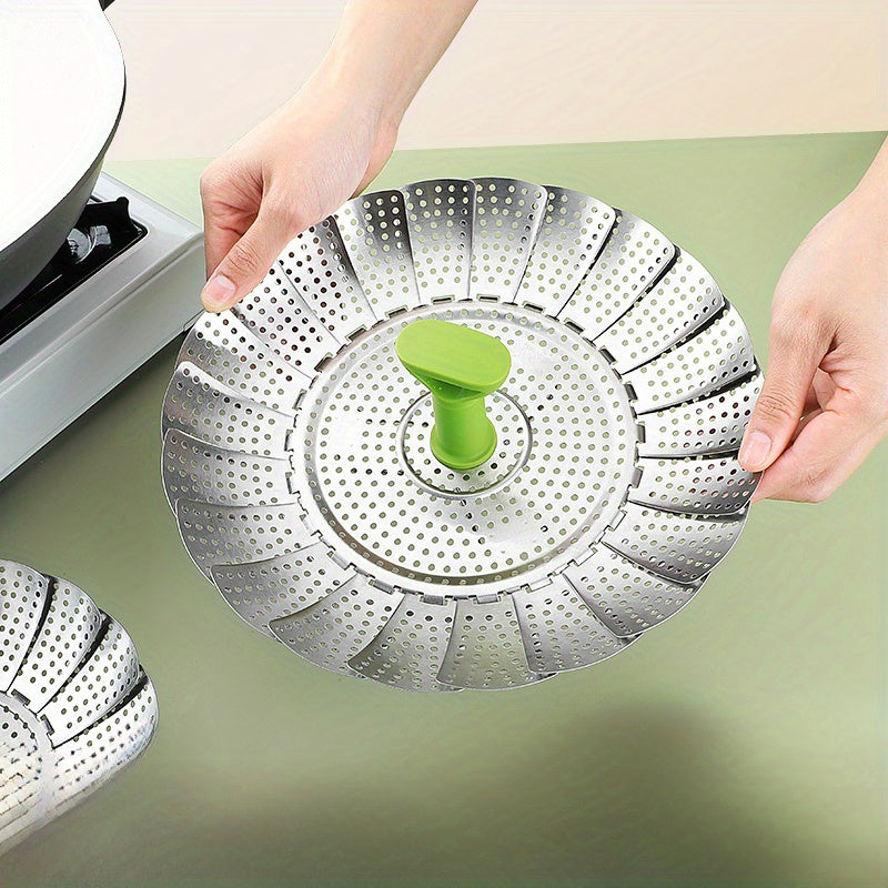 Foldable Stainless Steel Steaming Rack for Outdoor Camping