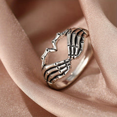 Retro Europe America Men Women Ring Punk Hell Ghost Hand Ring