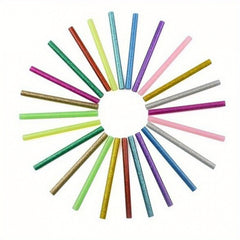 30pcs Golden Scallion Powder Glue Sticks DIY Colored Hot Melt Glue Sticks