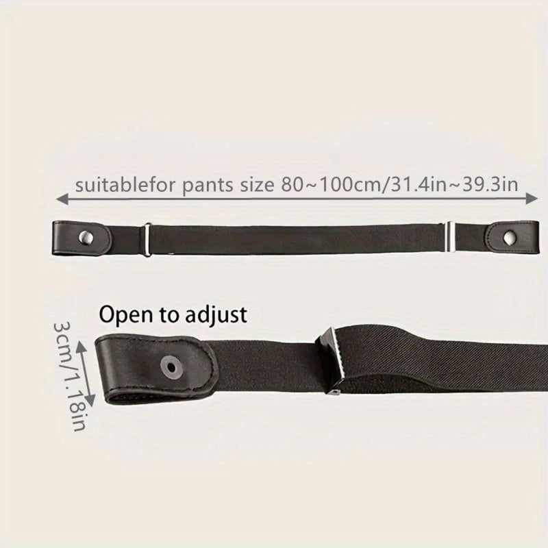 1pc Nylon Elastic Belts Lazy Belt Adjustable Length Elastic Belts