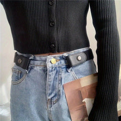 1pc Nylon Elastic Belts Lazy Belt Adjustable Length Elastic Belts