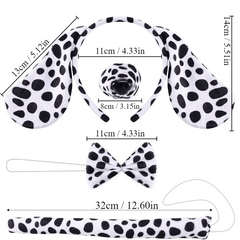 Christmas Dalmatian Costume Set for Dog Halloween Christmas Cosplay