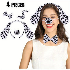 Christmas Dalmatian Costume Set for Dog Halloween Christmas Cosplay
