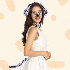 Christmas Dalmatian Costume Set for Dog Halloween Christmas Cosplay