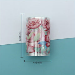 Floral Stickers Set Crystal Stereo Waterproof Stickers 2 Meters