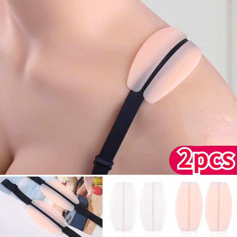 Silicone Anti-skid Bra Shoulder Strap Pad Sports Non-skid