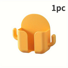 Phone Charging Stand Holder with Hooks Remote Control Storage