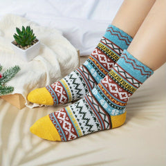 Vintage Wool Crew Socks for Men Women