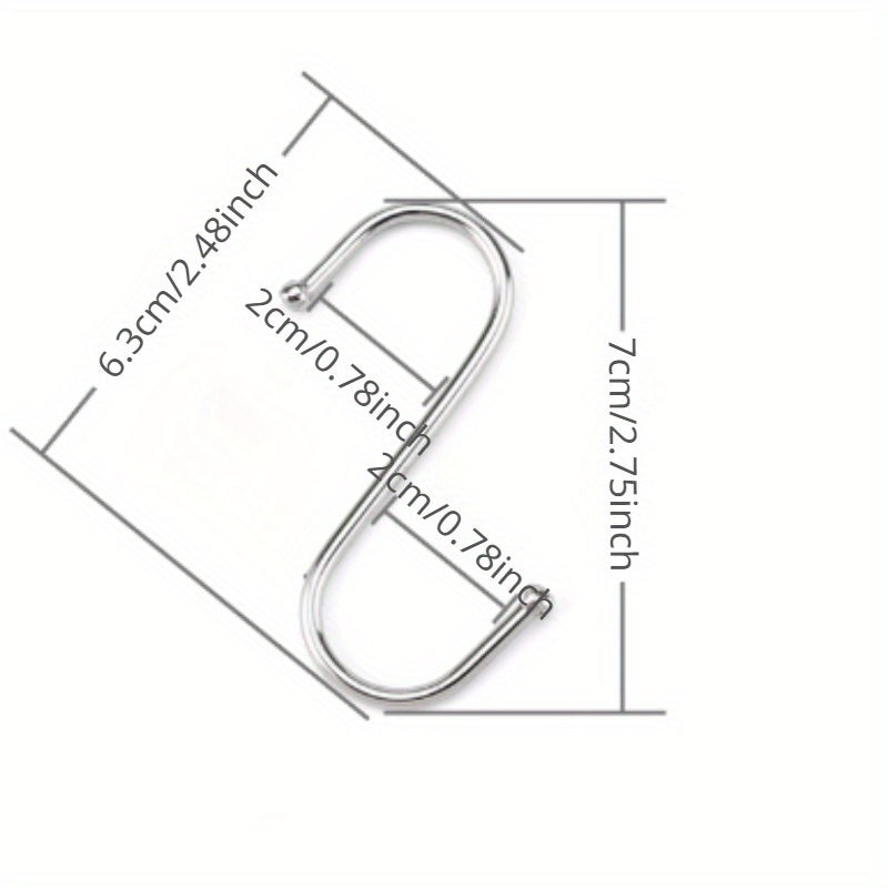 Kitchen Wardrobe Storage Hook Set Stainless Steel S Hooks Heavy Duty