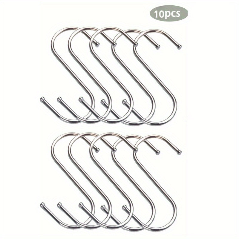 Kitchen Wardrobe Storage Hook Set Stainless Steel S Hooks Heavy Duty