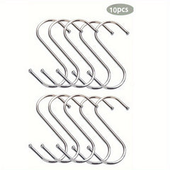 Kitchen Wardrobe Storage Hook Set Stainless Steel S Hooks Heavy Duty