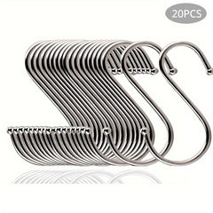 Kitchen Wardrobe Storage Hook Set Stainless Steel S Hooks Heavy Duty