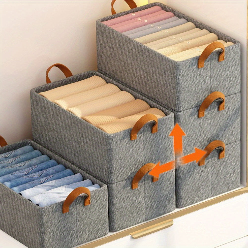 Clothes Drawer Storage Box With Handles Leggings Drawer Storage Basket