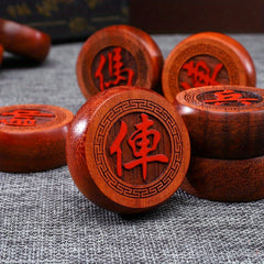 Solid Wooden Red Flower Pear Chess Chinese Chess Set Gift Great Gift For Elders