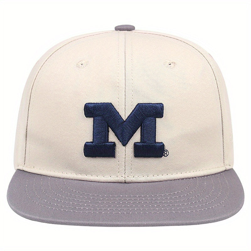 Men's Outdoor Baseball Cap Flat Brim Hat Hip Hop Style
