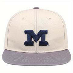 Men's Outdoor Baseball Cap Flat Brim Hat Hip Hop Style