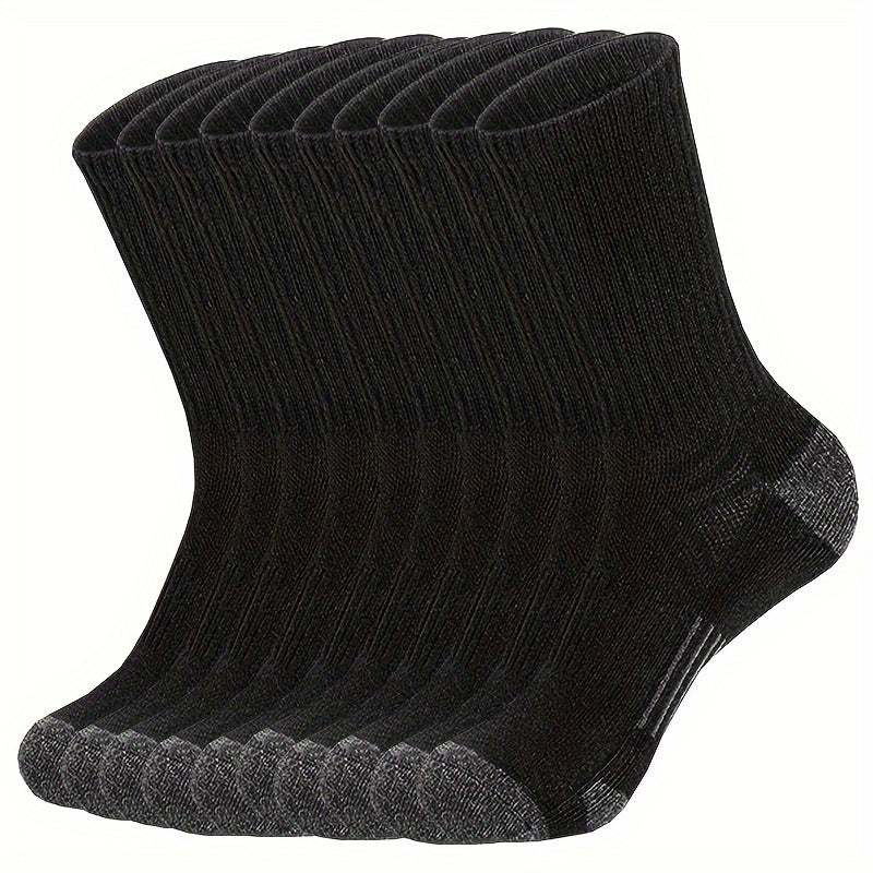 Men's Mid Crew Sport Socks Absorb Sweat Breathable for Basketball