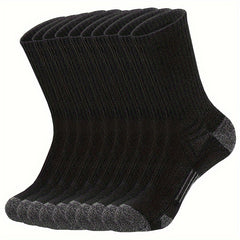 Men's Mid Crew Sport Socks Absorb Sweat Breathable for Basketball