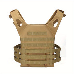 Adjustable Molle Vest for Outdoor Activities with Removable Pockets