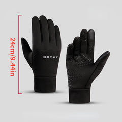 Men's Winter Warm Gloves Outdoor Coldproof Velvet Warm Gloves Touch Screen