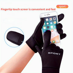 Men's Winter Warm Gloves Outdoor Coldproof Velvet Warm Gloves Touch Screen