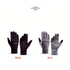 Men's Winter Warm Gloves Outdoor Coldproof Velvet Warm Gloves Touch Screen