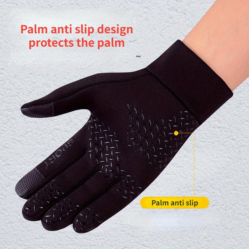 Men's Winter Warm Gloves Outdoor Coldproof Velvet Warm Gloves Touch Screen