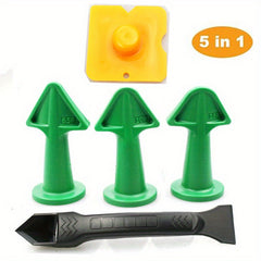 5pcs Caulking Nozzle Set for Tile Brick Joints Floor, Silicone Remover