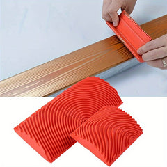 2pcs Wood Graining Painting Tool Set Wall Painting Decoration DIY Tool