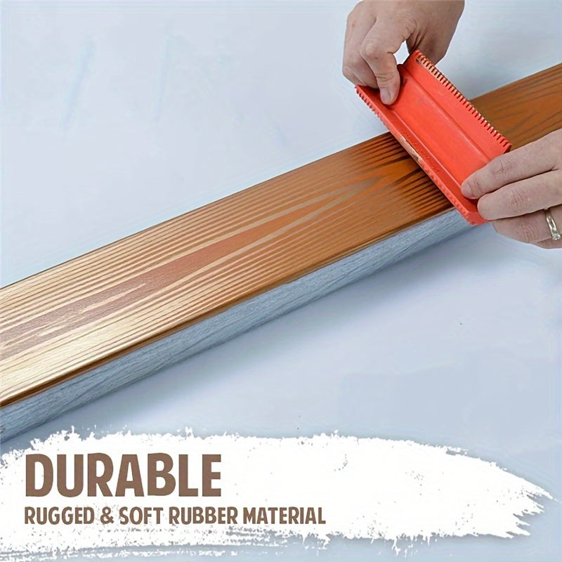 2pcs Wood Graining Painting Tool Set Wall Painting Decoration DIY Tool