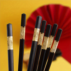 20 Pairs Reusable Non-slip Alloy Chopsticks for Home Restaurant and Travel