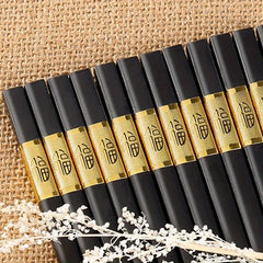 20 Pairs Reusable Non-slip Alloy Chopsticks for Home Restaurant and Travel