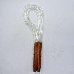 18pcs Bamboo Circular Needles Crochet Hooks Set 2-10MM Smooth Sewing Tools