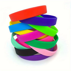 2pcs Silicone Bracelet for Outdoor Fitness & Sports